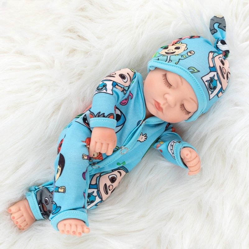 TIOZONEY - Muñeca bebe reborn vinilo de silicona juguetes para 30cm