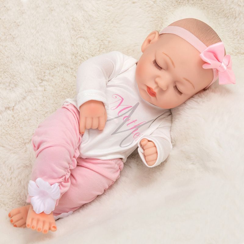 TIOZONEY - Muñeca bebe reborn vinilo de silicona juguetes para 30cm