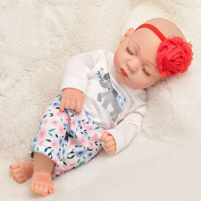 TIOZONEY - Muñeca bebe reborn vinilo de silicona juguetes para 30cm