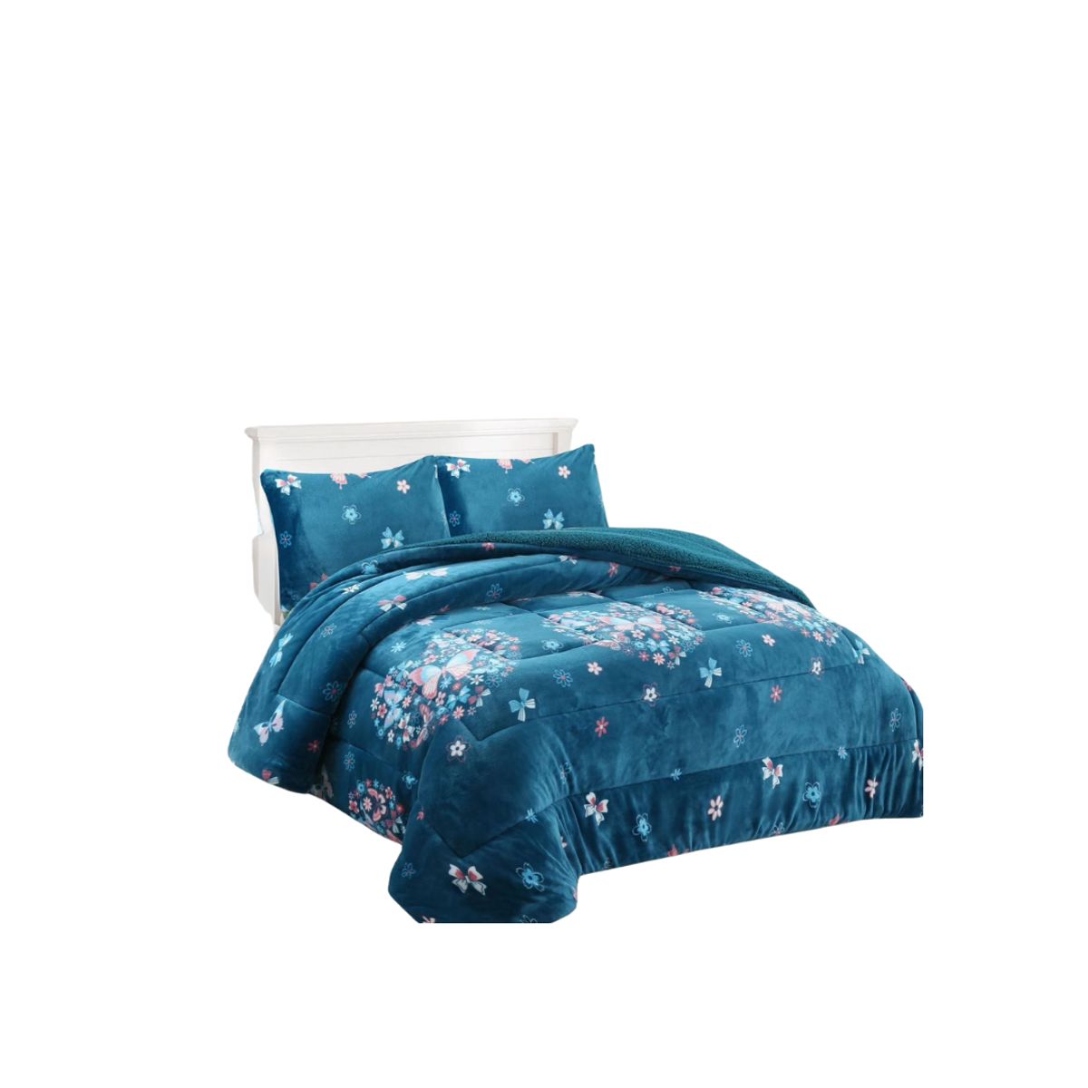 GENERICO - Cobertor Invierno Plush Con Chiporro 2 Plazas Diseños