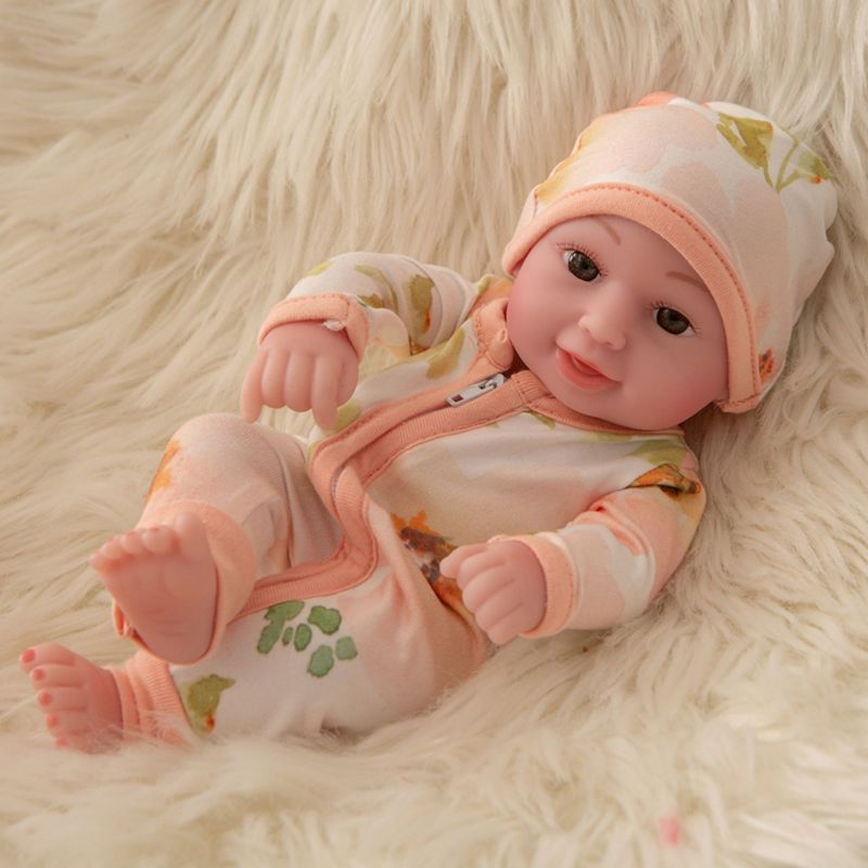TIOZONEY - Muñeca bebe reborn vinilo de silicona juguetes para 30cm