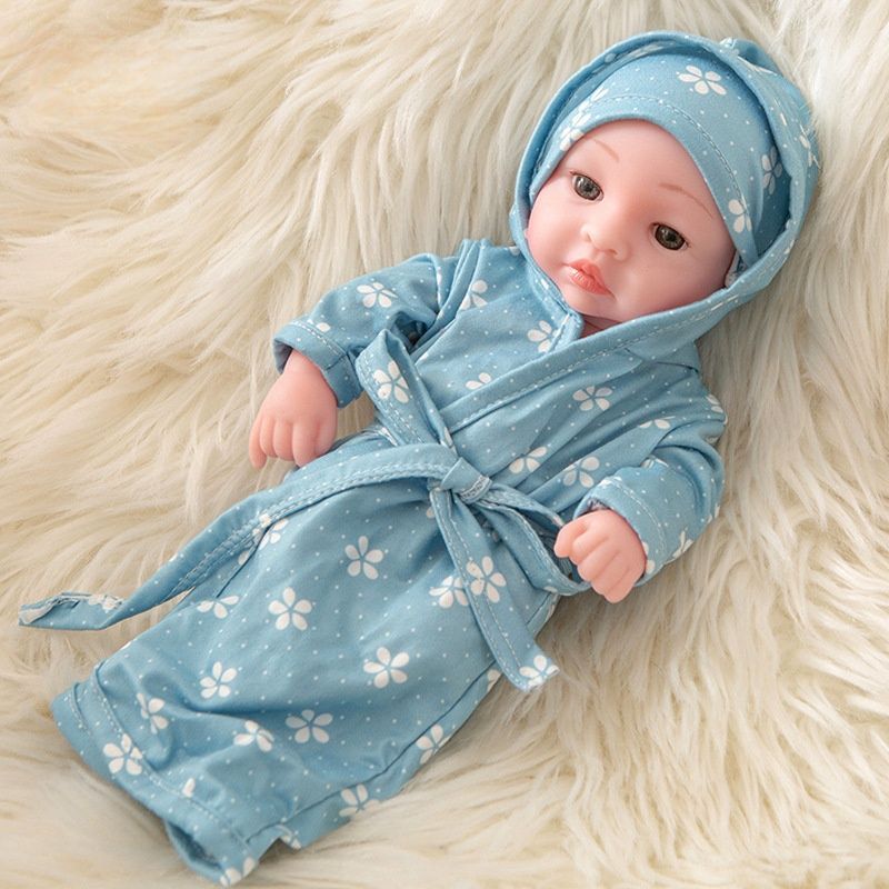 TIOZONEY - Muñeca bebe reborn vinilo de silicona juguetes para 30cm