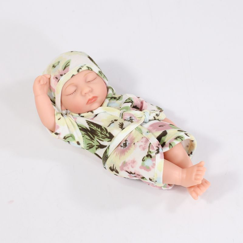TIOZONEY - Muñeca bebe reborn vinilo de silicona juguetes para 19cm