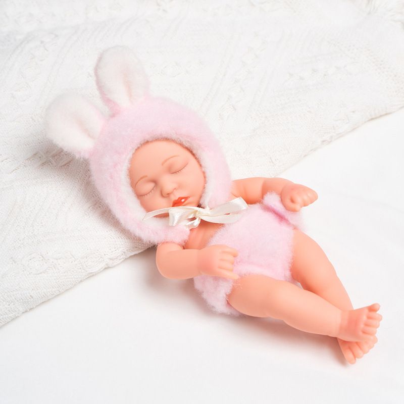 TIOZONEY - Muñeca bebe reborn vinilo de silicona juguetes para 19cm