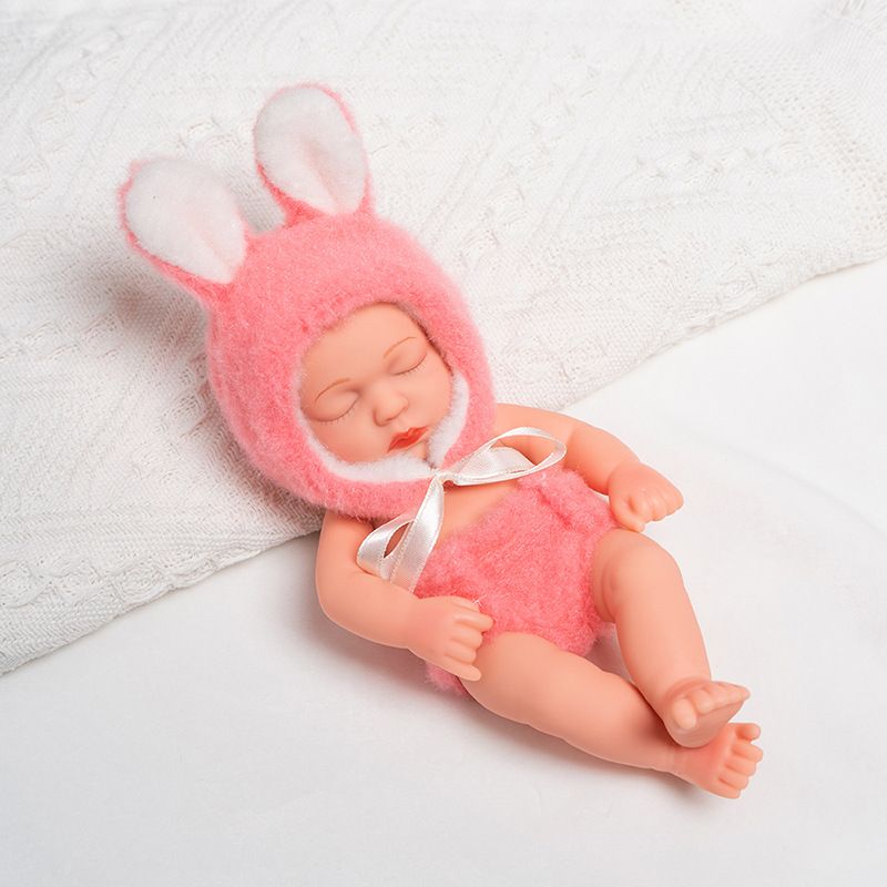 TIOZONEY - Muñeca bebe reborn vinilo de silicona juguetes para 19cm