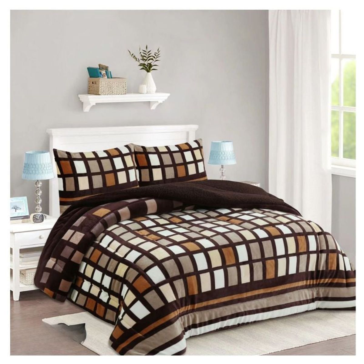 GENERICO - Cobertor Invierno Plush Con Chiporro 2 Plazas Diseños