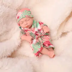 TIOZONEY - Muñeca bebe reborn vinilo de silicona juguetes para 19cm