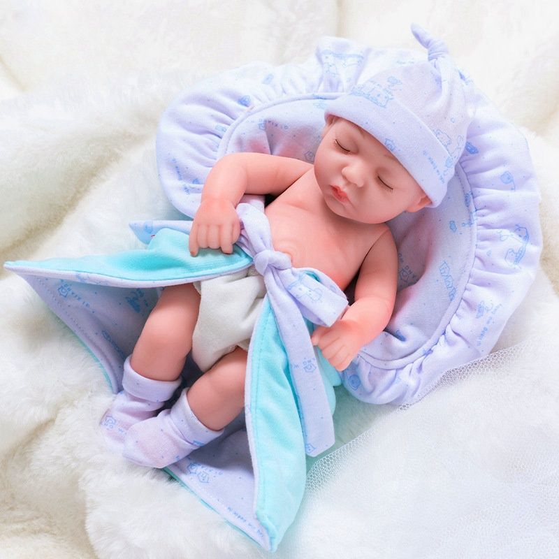 TIOZONEY - Muñeca bebe reborn vinilo de silicona juguetes para 30cm