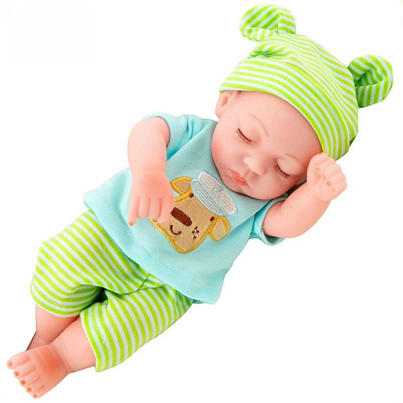 TIOZONEY - Muñeca bebe reborn vinilo de silicona juguetes para 30cm