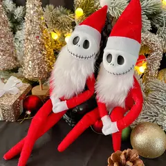 TIOZONEY - 2pcs JackSkellington Muñeca peluche El extraño mundo Navidad