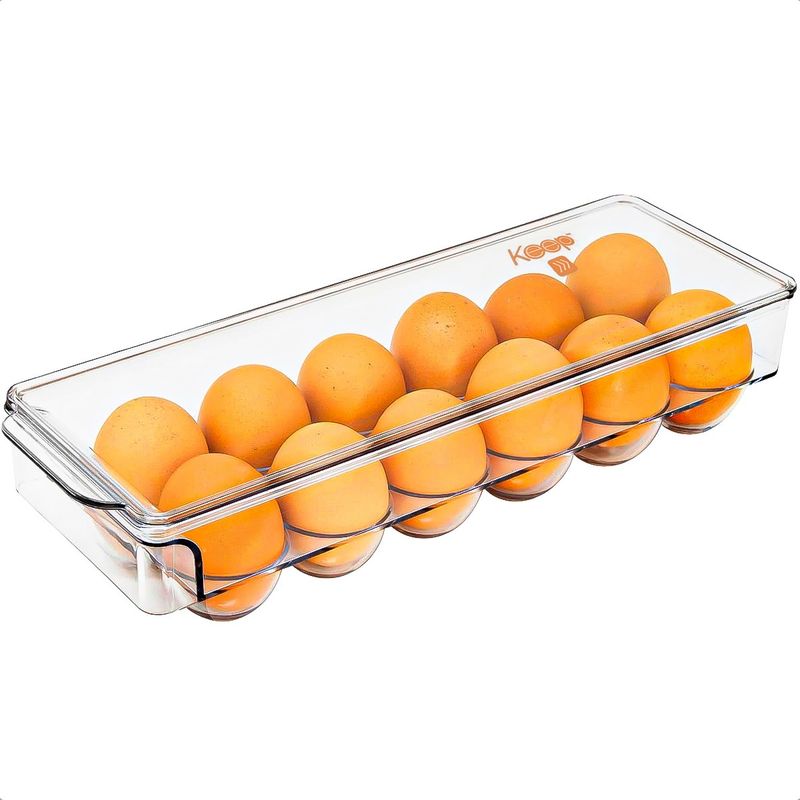 GENERICO - Organizador De Huevos Porta Huevo Dispensador 12 Huevos Keep