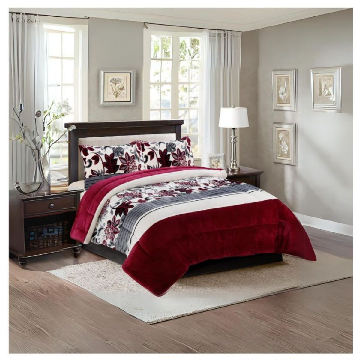 GENERICO - Cobertor Invierno Plush Con Chiporro 2 Plazas Diseños