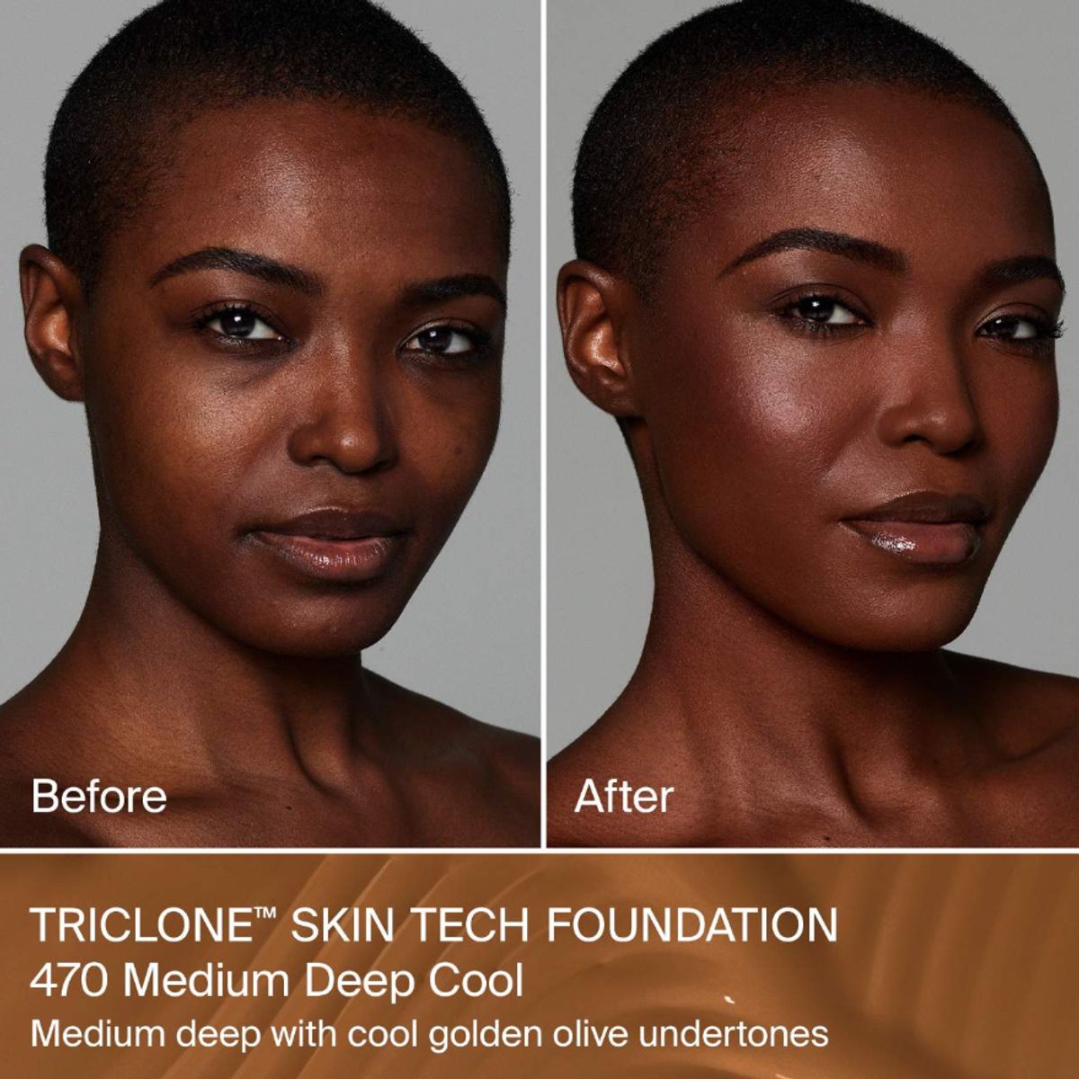 HAUS LABS - Base de Maquillaje Skin Tech 470 Medium Deep 30 ml Haus Labs