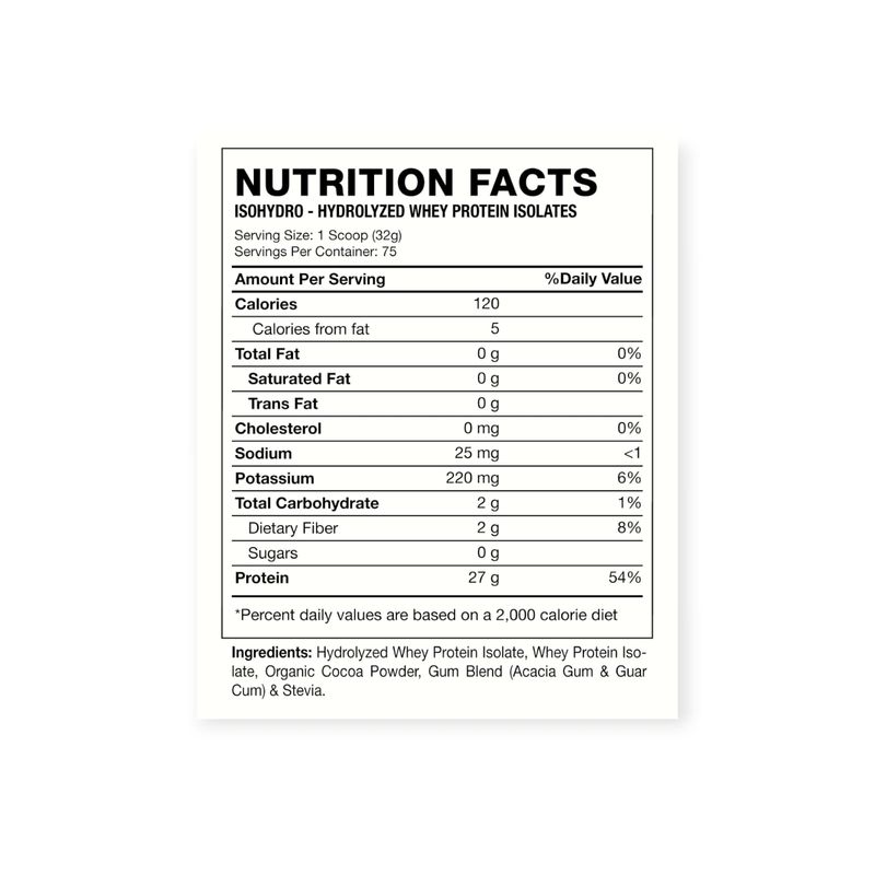 HEXACORE - PROTEINA ISO HYDRO 5LIBRAS 75 SV COOKIES - HEXACORE