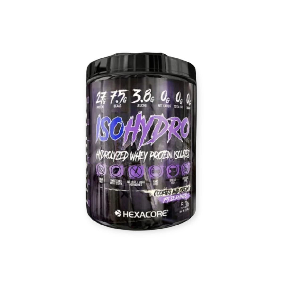 HEXACORE - PROTEINA ISO HYDRO 5LIBRAS 75 SV COOKIES - HEXACORE