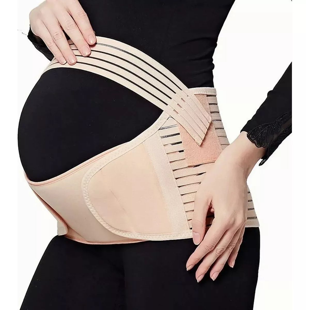 GENERICO - Faja Maternal Soporte Prenatal Embarazada Fajas 3 Etapas beige XL