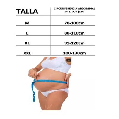 Imagen 2 del producto Faja Maternal Soporte Prenatal Embarazada Fajas 3 Etapas Beige XXL