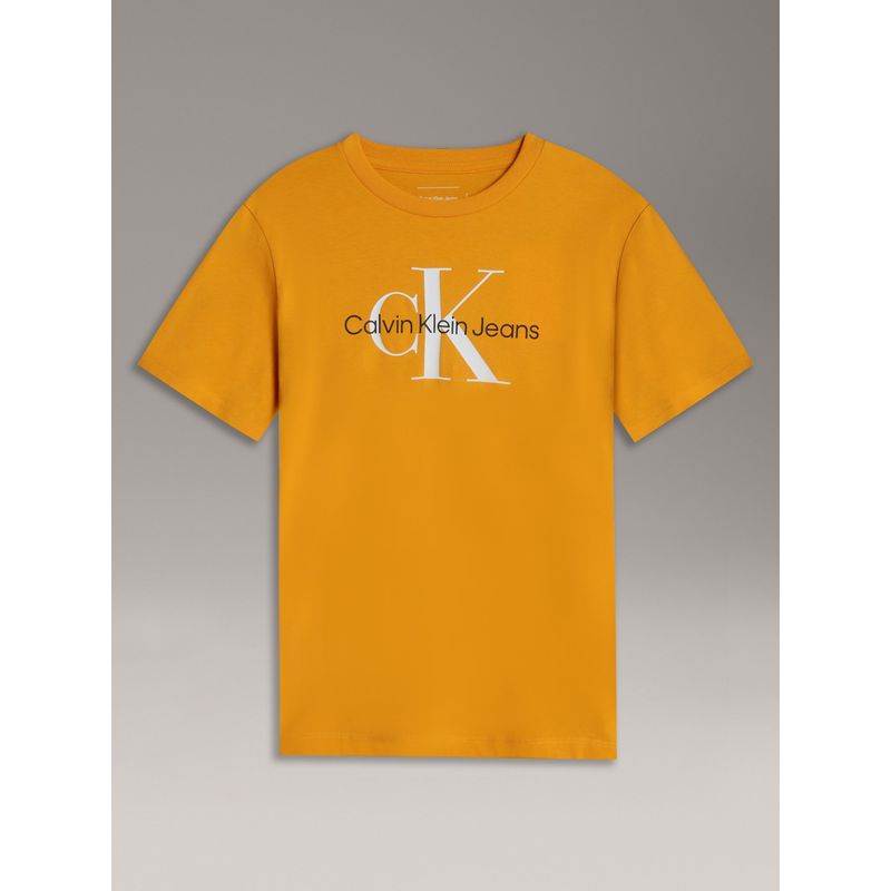CALVIN KLEIN - Polera Niño CK Monogram Amarillo Calvin Klein