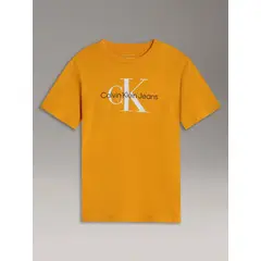 CALVIN KLEIN - Polera Niño CK Monogram Amarillo