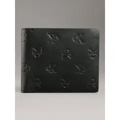 CALVIN KLEIN - Billetera Aop Emboss Bifold Negro