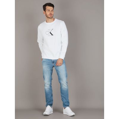 Imagen 2 del producto Polerón Outline Monologo Blanco