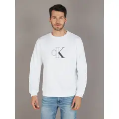 CALVIN KLEIN - Polerón Outline Monologo Blanco