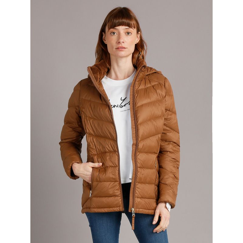 CALVIN KLEIN - Parka Down Packable Café Calvin Klein