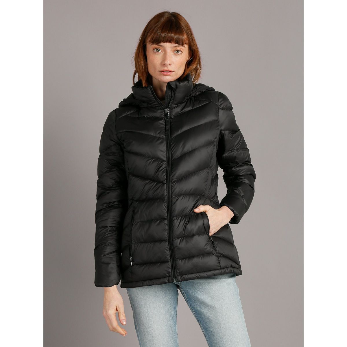 CALVIN KLEIN - Parka Down Packable Negro Calvin Klein