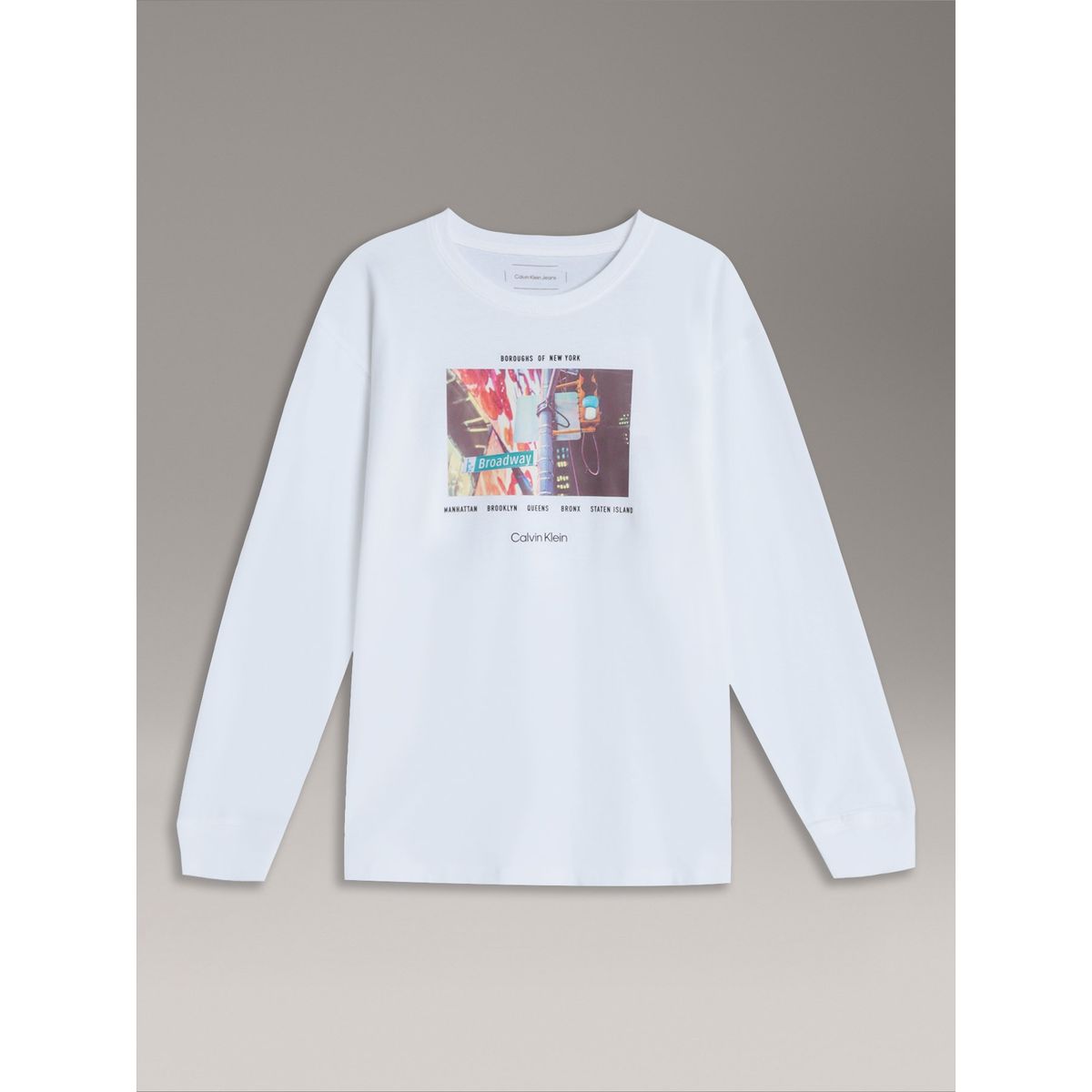 CALVIN KLEIN - Polera Niño City Photo Graphic Blanco Calvin Klein
