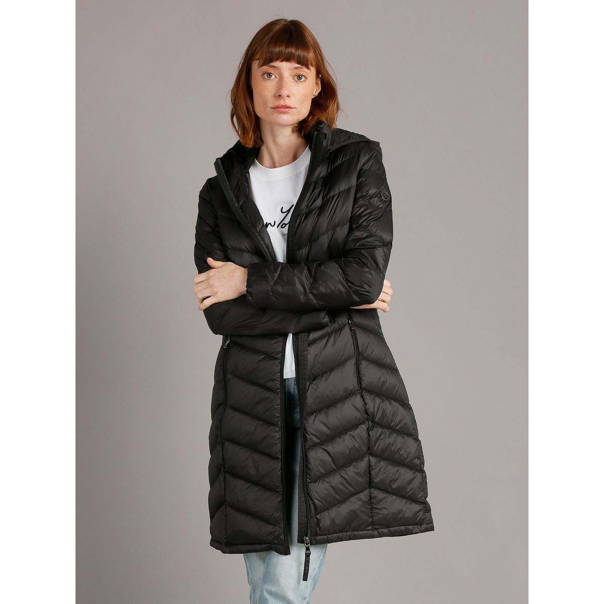 CALVIN KLEIN - Parka Down Walker Negro Calvin Klein