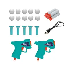 MOVI - JUEGO DE PELOTAS VOLADORAS DARK SHOT CON DARDOS