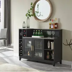 MSA MUEBLES SANTA ANA - Buffet Bar Tyler Black DC81