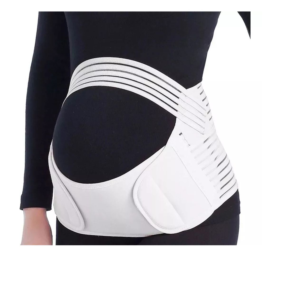GENERICO - Faja Maternal Soporte Prenatal Embarazada Fajas 3 Etapas Blanco XL