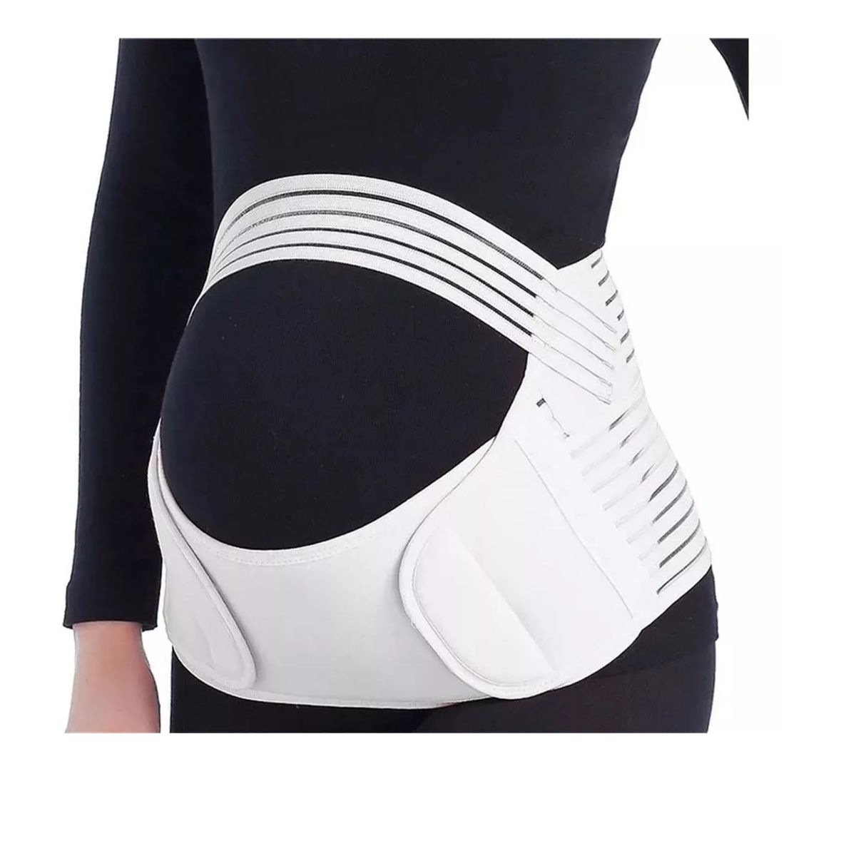 GENERICO - Faja Maternal Soporte Prenatal Embarazada Fajas 3 Etapas Blanco XL