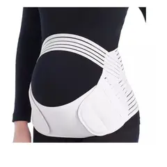 GENERICO - Faja Maternal Soporte Prenatal Embarazada Fajas 3 Etapas Blanco XL