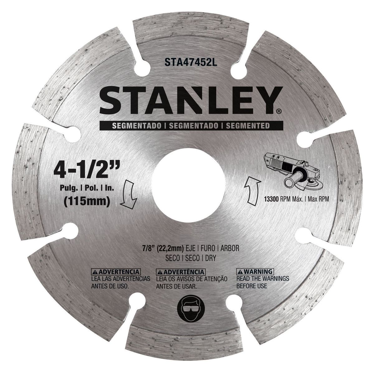 STANLEY - Disco diamantado 4-1/2" Stanley STA47452L