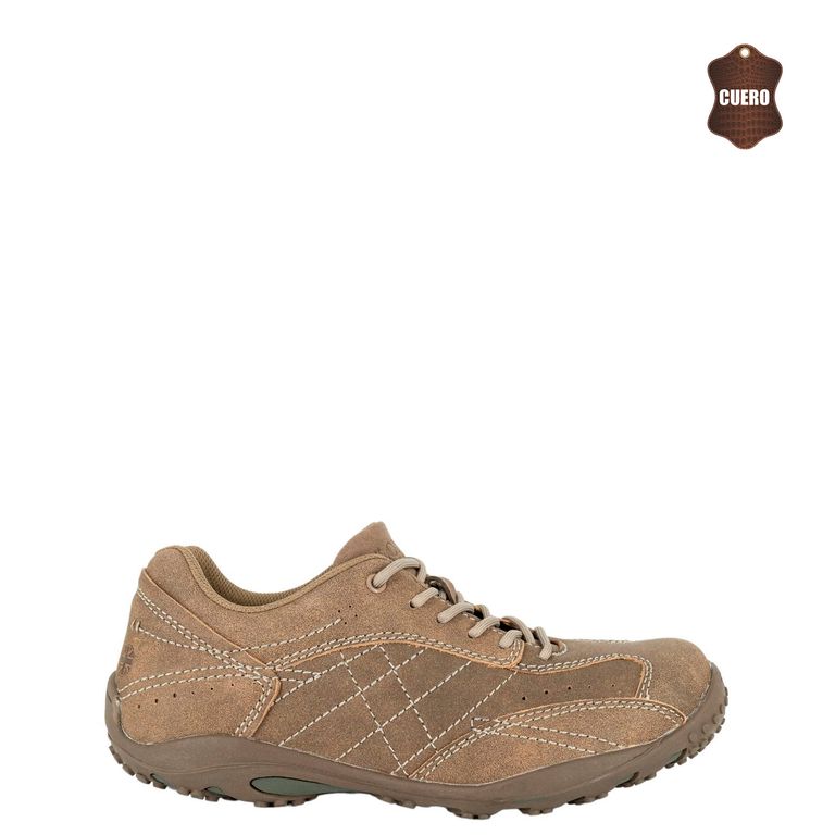 Zapato de Cuero Hombre Tostado Olivo