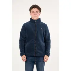 POLEMIC - Poleron Bonded Shaggy sin gorro Azul wi8300