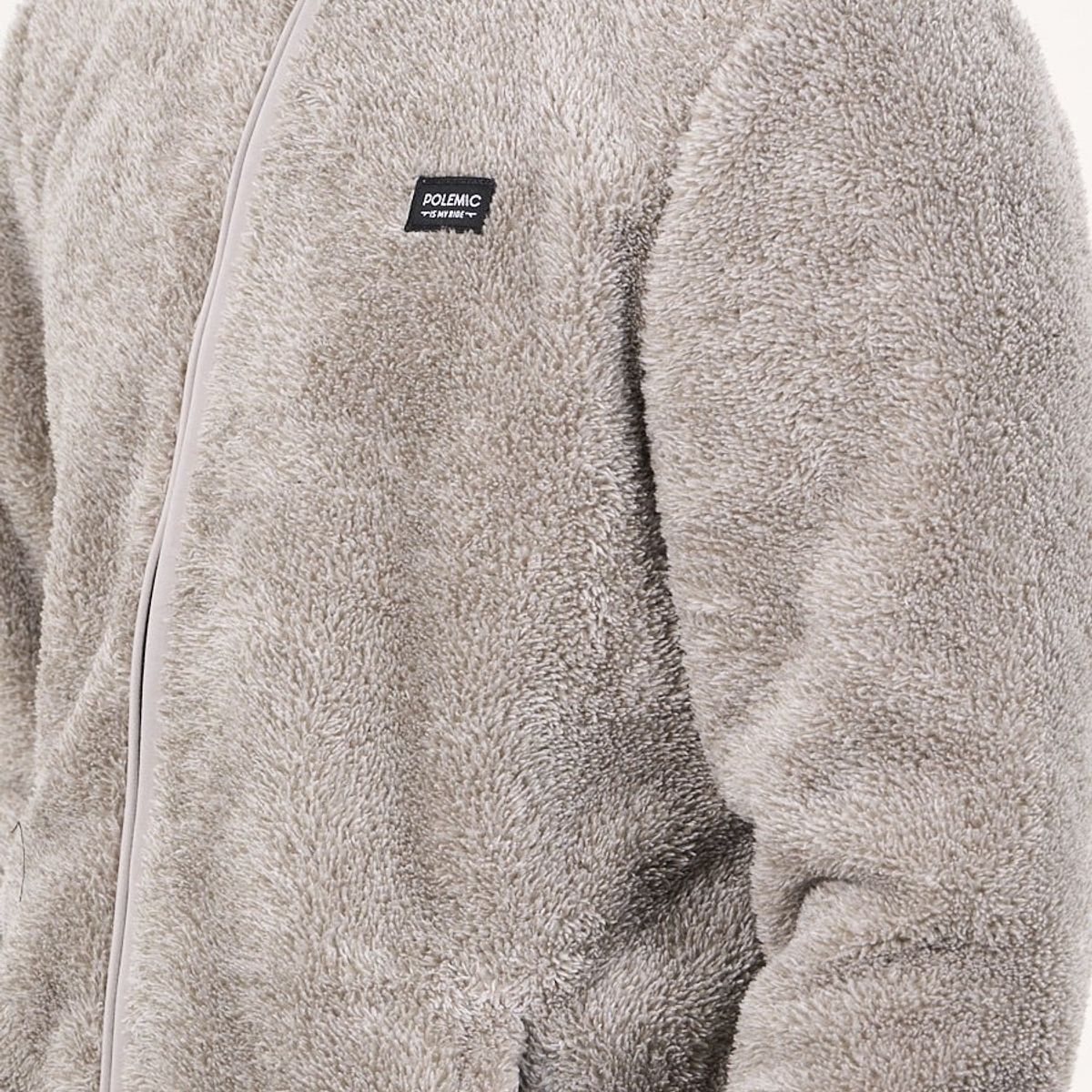 POLEMIC - Poleron Bonded Shaggy sin gorro Beige wi8300 Polemic
