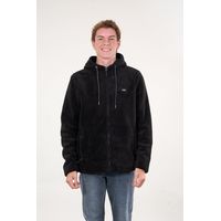 Poleron Bonded Shaggy con gorro Negro wi8301