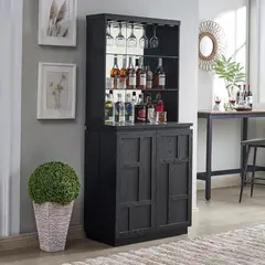 MSA MUEBLES SANTA ANA - Vitrina Tyler Black DC92