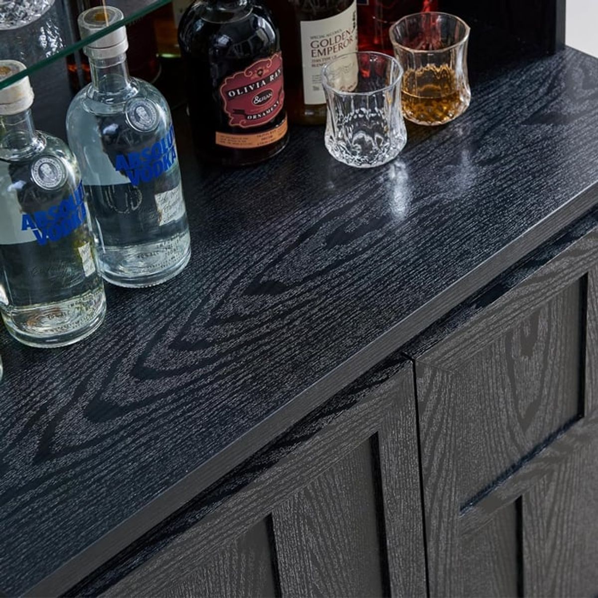 MSA MUEBLES SANTA ANA - Vitrina Tyler Black DC92