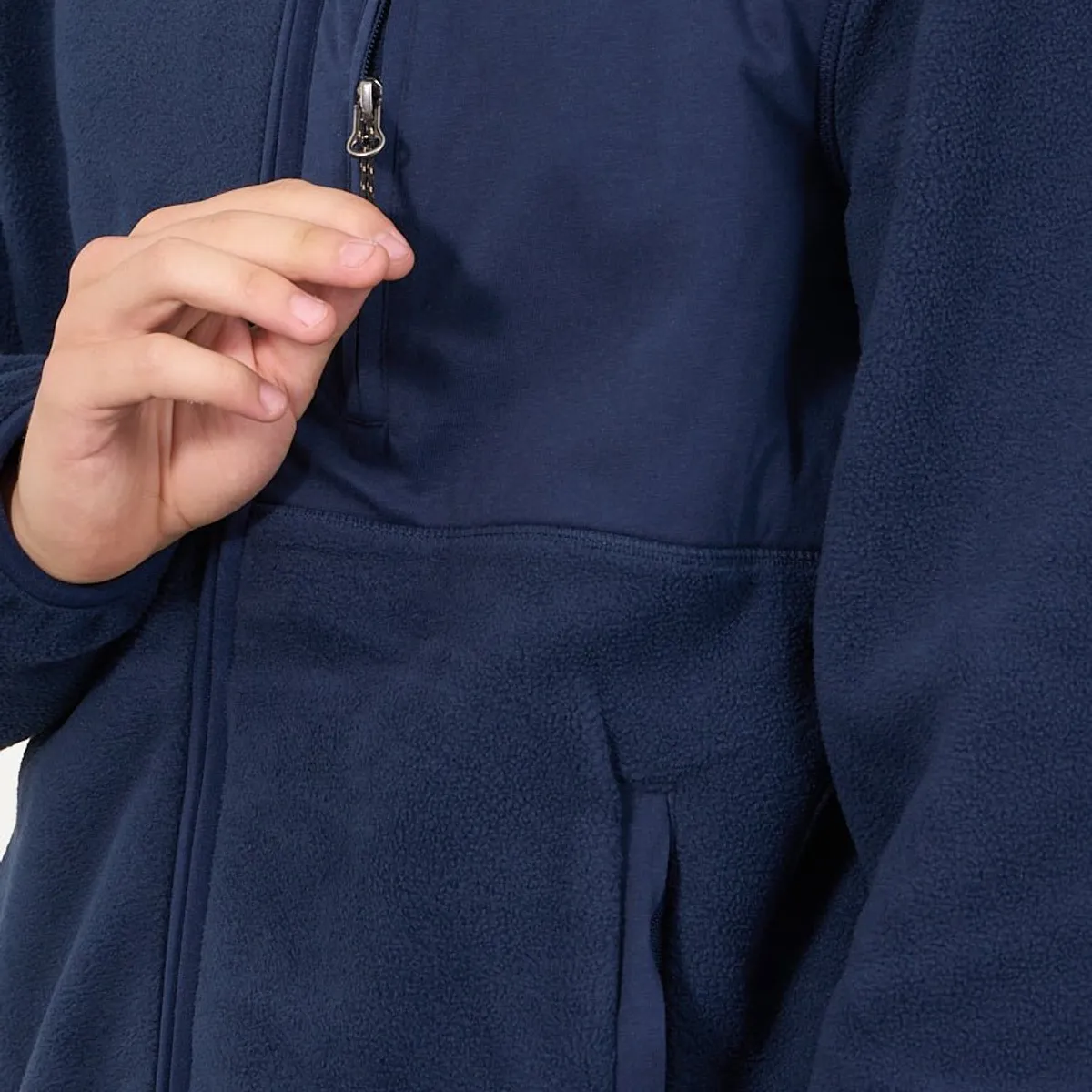 POLEMIC - Poleron Micropolar Full Zipper y gorro Azul wi8306 Polemic