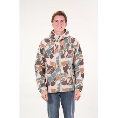 Imagen 2 del producto Poleron Mini sherpa full cierre y gorro Crudo wi8312