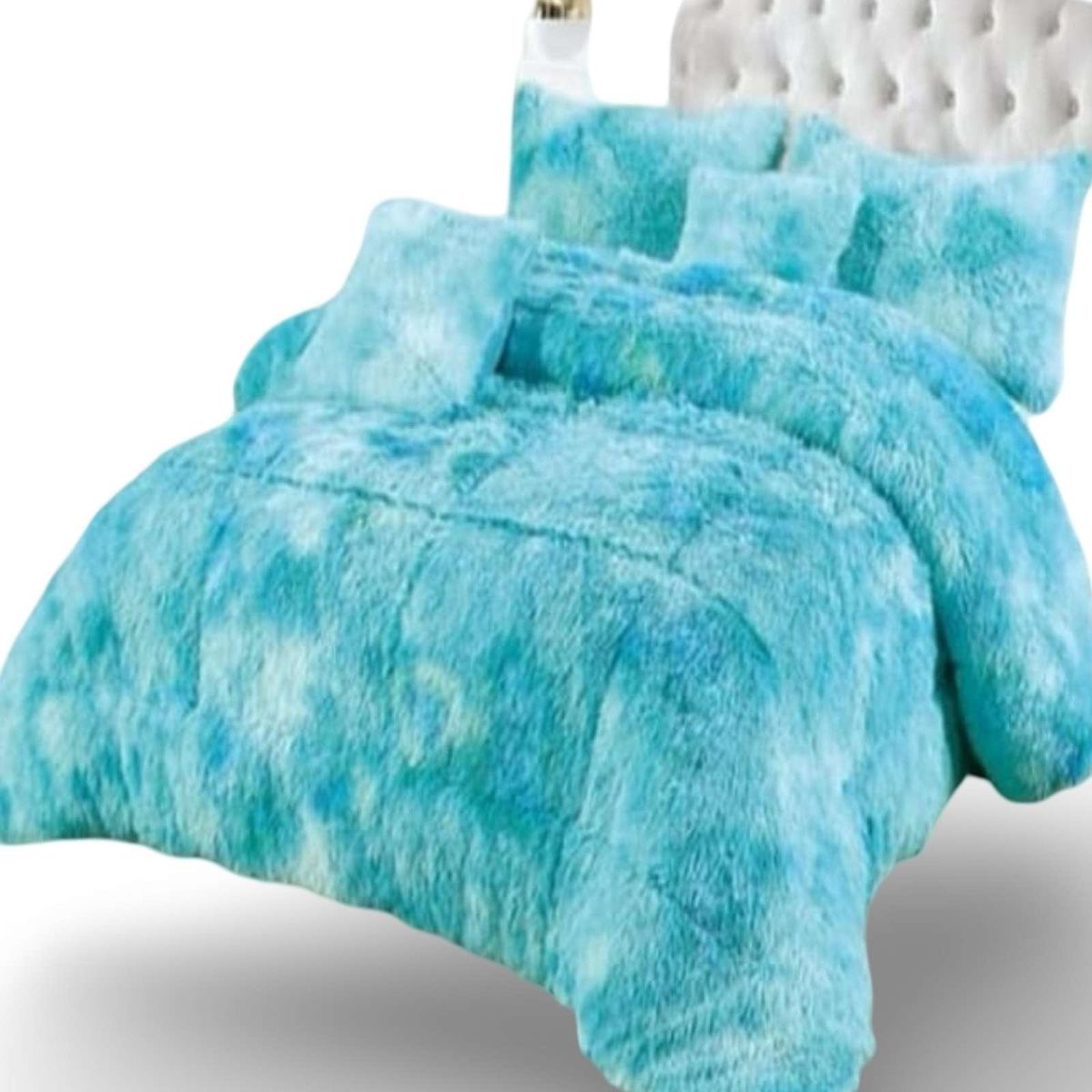 GENERICO - PLUMON CHIPORRO PELUDO 2 PLAZAS CALIPSO JASPEADO.