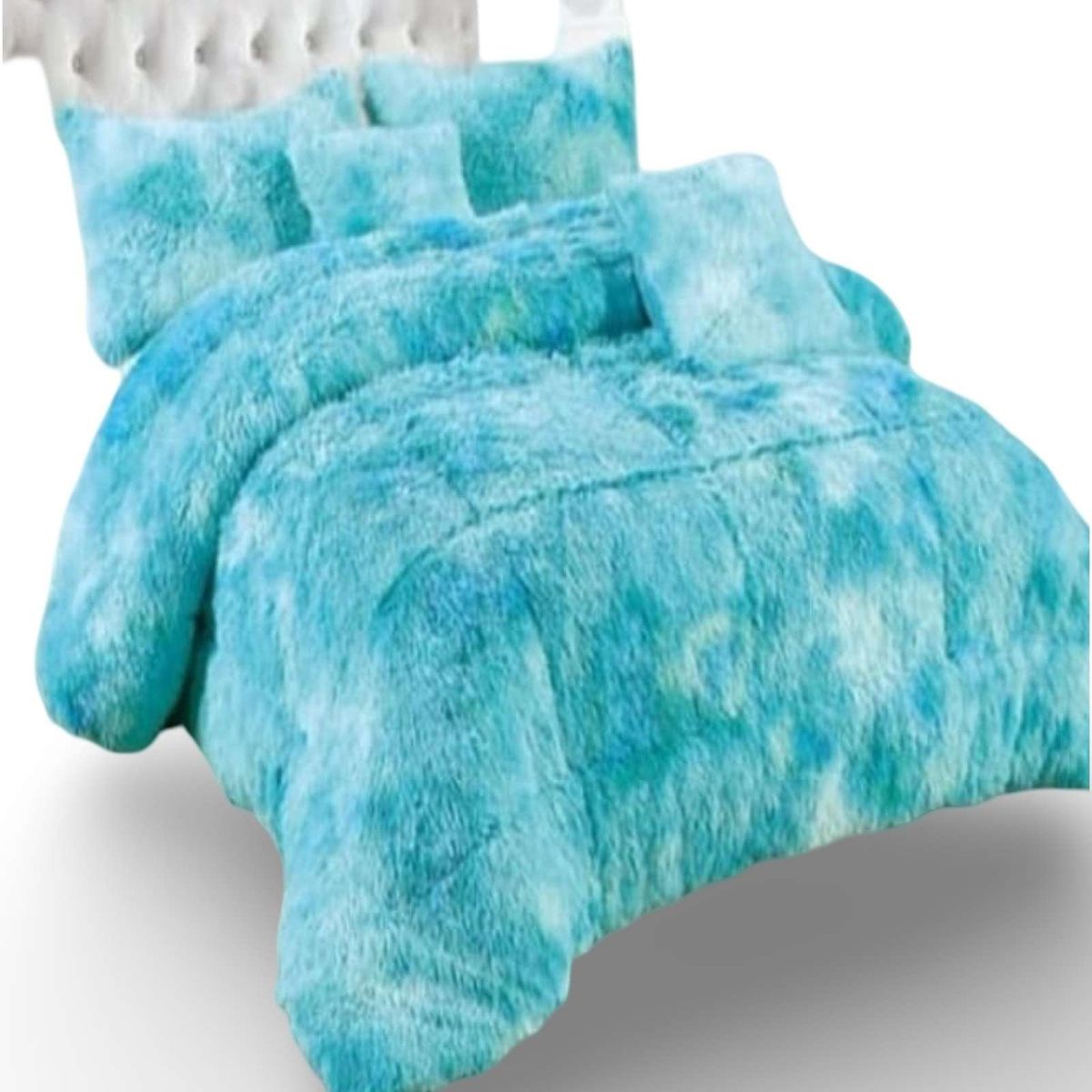 GENERICO - PLUMON CHIPORRO PELUDO 2 PLAZAS CALIPSO JASPEADO.