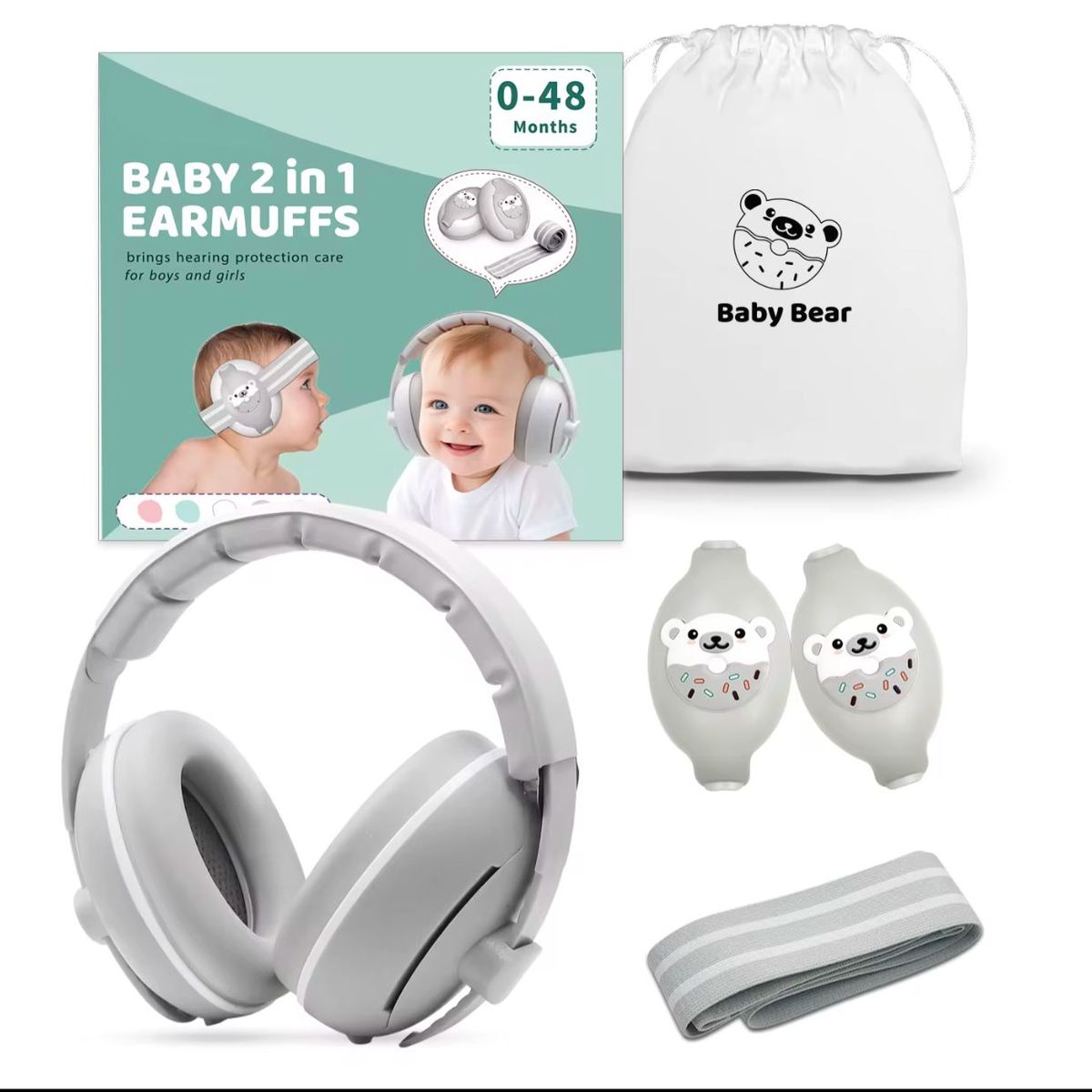 GENERICO - Auricular Niño Antiruido Dormir Bebé Orejera Tapón Oído