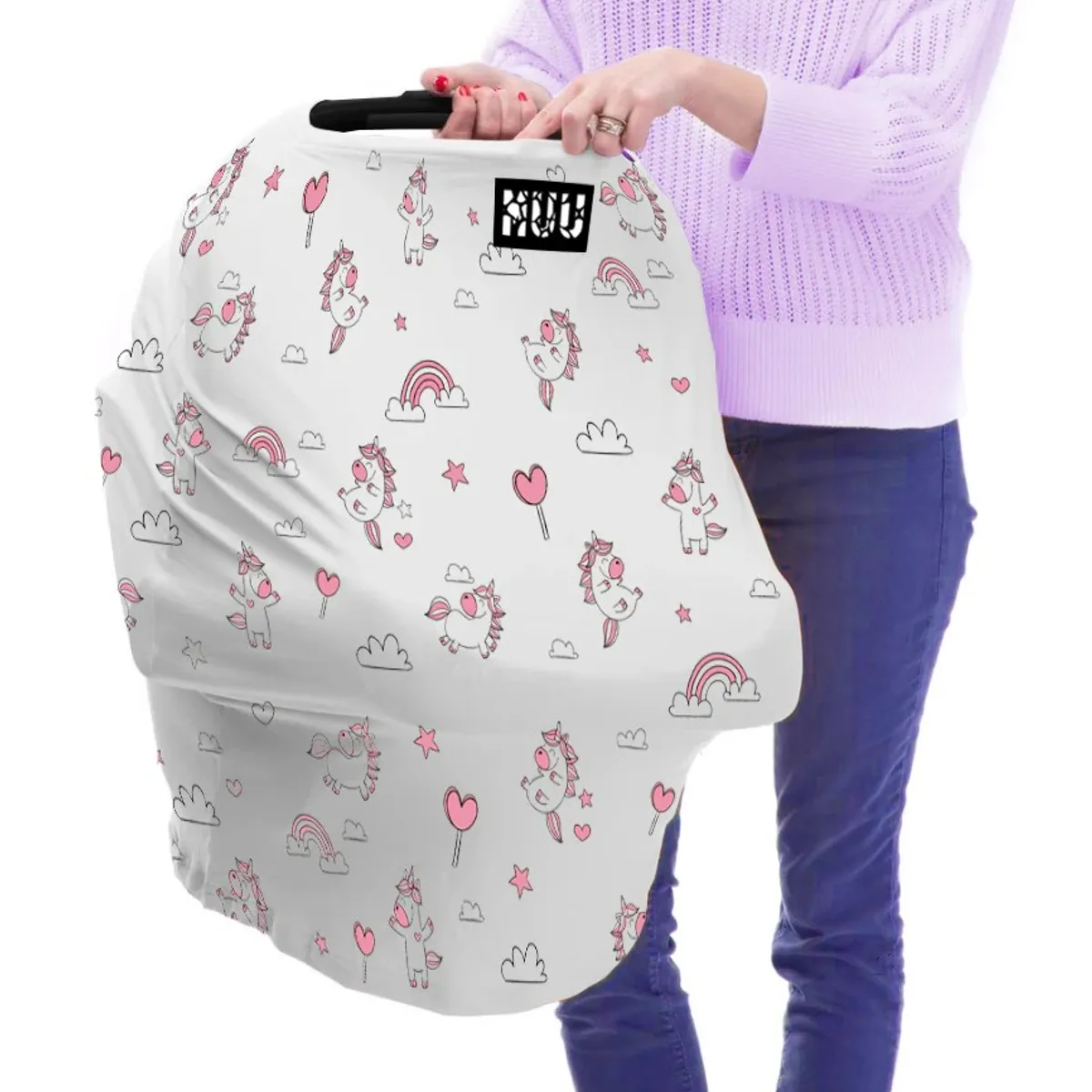 GENERICO - Protector Multiuso 5 en 1 BabyMuu Diseño Unicornio