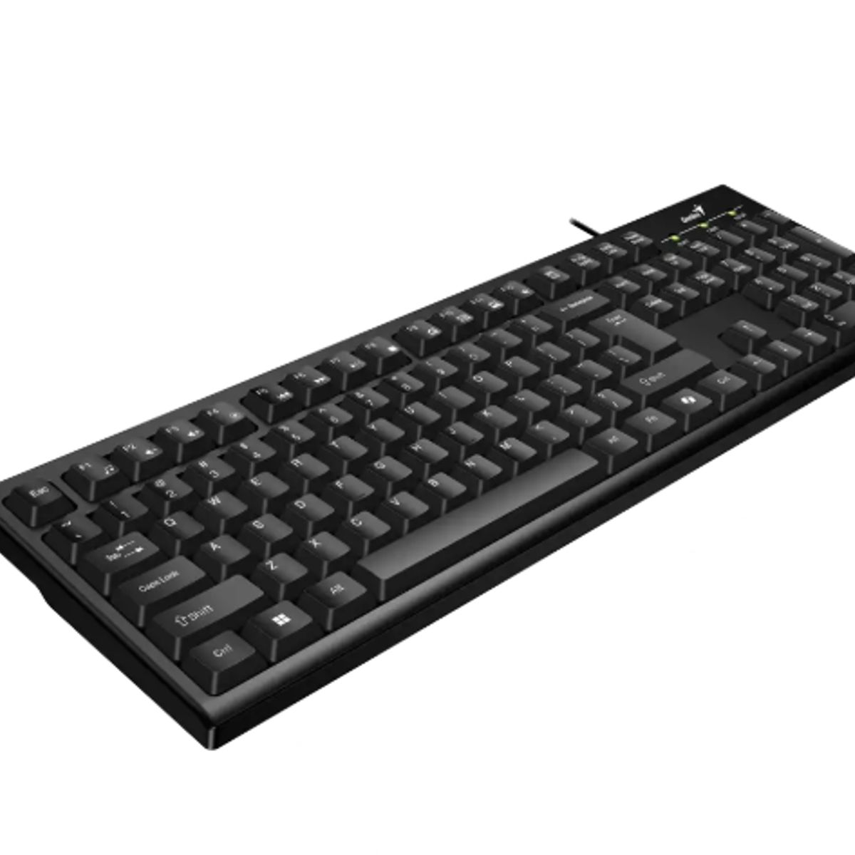 GENIUS - Teclado - Genius KB-100 - 100% FullSize QWERTY + Numérico