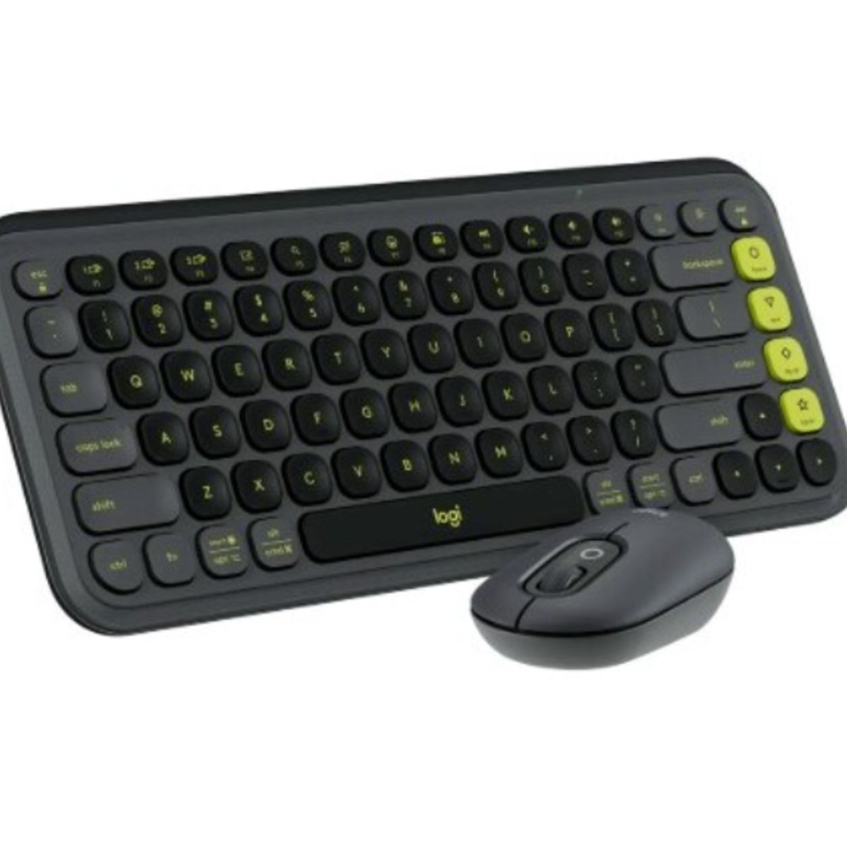 LOGITECH - Combo Teclado Mouse - Logitech - Pop Icon - GraphiteGreen